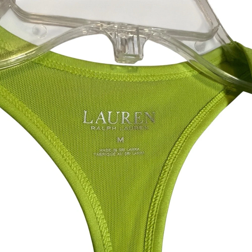 Lauren Ralph Lauren Racerback Jersey Tank with Built in Bra Size Medium - Picture 2 of 9